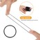 500 Pcs Hair Ties Bulk for Thick Non Metal Hair Elastics Rubber Bands Ponytail Holders for Women Men Straight Thick Curly(Black)
