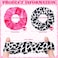 Lyrow 24 Pcs Cowgirl Western Cow Print Scrunchies Let's Go Girls Hair Scrunchies Disco Cow Print Hair Accessories Ponytail Holder Ropes for Elastic Ties Bride Bachelorette Party Supplies Favors