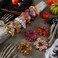 12 Pcs Halloween Hair Scrunchies Hair Accessories for Women Hair Ties Pumpkin Halloween Gifts Bat Elastic Satin Ponytail Holders Scrunchy Soft Ropes Halloween Accessories for Girls Hair Decoration