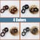 24 Pieces Spiral Ponytail Holders - Coil Hair Ties for Thick and Thin Hair, No Crease Ties for Women, Girls, and All Hair Types (Light Brown, Dark Brown, Dark Grey, Black)