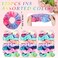 120 Pcs Velvet Scrunchies for Women Scrunchies Bulk Soft Elastic Scrunchy Hair Ties Cute Hairbands and Ponytail Holders Hair Accessories for Women(Tie Dye)