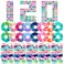 120 Pcs Velvet Scrunchies for Women Scrunchies Bulk Soft Elastic Scrunchy Hair Ties Cute Hairbands and Ponytail Holders Hair Accessories for Women(Tie Dye)