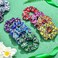 WILLBOND 20 Pieces Soccer Hair Scrunchies, Soft Silk Satin Sport Hair Ties for Girls, Women, Player Team, Christmas (Mixed Colors)