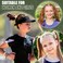 Hanaive 20 Pcs Softball Hair Ties Elastic Hair Bands Bracelets No Crease Ribbon Softball Accessories for Women(Baseball)