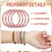 40 Pcs Boho Hair Ties for Women - 10 Styles Cute Elastic Ponytail Holders, Bracelets, and Soft Bands for Thin, Long, Curly Hair - 10 Bright Colors