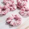 Juexica 50 Pcs pink Hair Scrunchies Bulk Large Velvet Soft Scrunchy Cute Hair Ties Scrunchies Solid Color Thick Elastic Bands for Women Girls Ponytail Accessories Party Favors