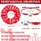 Hanaive 20 Pcs Cheerleader Bracelet Cheer Hair Scrunchies Charm Cheerleader Gifts Adjustable Sport Hair Ties for Cheer Team Cheerleading Birthday Party