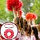 Hanaive 20 Pcs Cheerleader Bracelet Cheer Hair Scrunchies Charm Cheerleader Gifts Adjustable Sport Hair Ties for Cheer Team Cheerleading Birthday Party