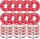 Hanaive 20 Pcs Cheerleader Bracelet Cheer Hair Scrunchies Charm Cheerleader Gifts Adjustable Sport Hair Ties for Cheer Team Cheerleading Birthday Party