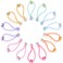 14 Pcs Double Balls Elastic Ponytail Holders Colorful Kids Hair Ties with Balls Cute Circle Bubble Hair Bands Rubber Elastics Ties for Baby Toddler Girls Women (Stylish Style)