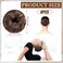 4 Pcs Satin Hair Bun Donut Satin Hair Bun Maker Dark Retain Moisture Easy to Style for Women Ladies Military Ballet and Business(Brown)