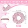 Taiyin 24 Pieces Shiny Metallic Scrunchie Solid Scrunchies Hair Ties Hair Elastics Accessories Elastic Band for Women Gym Dance Cheerleading Softball Volleyball Baseball Team(Light Pink)