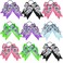 WILLBOND 20 Pieces Soccer Hair Bows Elastic Soccer Ball Hair Tie Accessories Sports Hair Band for Women Player Football Party(Multicolor)