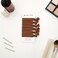 Cyndibands Elastic Hair Ties - Brown - Gentle Hold Ribbon Ponytail Holders, 6 Count