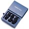 Fishers Finery 25 Momme 100% Pure Mulberry Silk Large Scrunchies, Hair Ties (Black, 3 Pk)