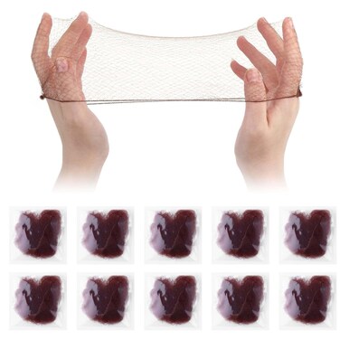 Hair Nets, 20 Pcs Invisible Mesh Hairnets for Women Bun Elastic Edge Wig Nets Hair Bun Net for Dance Ballet Bun Maker, Individual Package (Brown)