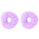Small Fuzzy Fur Scrunchies Furry Pony Holder - Set of 2-Light Purple