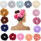 17 Pcs Bsofter Large Satin Scrunchies for Women - Jumbo Scrunchies for Hair Sleep,Large Hair Scrunchies Oversized Giant Satin Scrunchies for Thick Hair Large Scrunchy Hair Ties XXXL