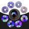 4Pcs Purple LED Scrunchies, Glow in the Dark Party Supplies, Hair Tie for Women &amp; Girls
