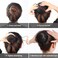 KESAPLAN 6PCS Bun Hair Nets Set Reusable Elastic Mesh Bun Cover for Ballerina Dancer Bank Clerk Nurse Hair Fixing Black Stretch Lace Hair Accessories Headwear for Women Girls Mixed Style (Medium)