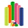 150PCS Hair Ties no Damage - Rainbow Rubber Bands for Hair, Elastics Hair Bands for Thick &amp; Curly Hair, Ponytail Holders(2cm Diameter)