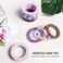 Spiral Hair Ties, Plastic Hair Tie No Crease No Pull Stylish Durable Coil Hair Bands Elastics Ponytail Holders Telephone Cord Ties for Women Girls Thin Thick Curly Hair 10 Pcs (Rainbow-10pcs)