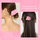 Aprince 12 Pieces Pink Satin Scrunchies for Girls Women Hair Ties Ponytail Holder Hair Scrunchies Cute Hair Accessories for Party Valentine's Day