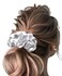 Jumbo Oversized XL Satin Scrunchies for Women Girls, Frizz Prevention, Sleep Hair Holder, Large Elastic Ties Band for Ponytail Bun, Satin Hair Ties for Breakage Prevention (Green)
