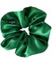 Jumbo Oversized XL Satin Scrunchies for Women Girls, Frizz Prevention, Sleep Hair Holder, Large Elastic Ties Band for Ponytail Bun, Satin Hair Ties for Breakage Prevention (Green)