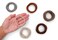 Heliums Large Hair Ties - Auburn - 30 Pack, 2.25 Inch Thick Ponytail Holders, 4mm Hair Elastics