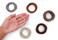 Heliums Large Hair Ties - Ginger - 30 Pack, 2.25 Inch Thick Ponytail Holders, 4mm Hair Elastics