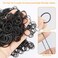 KUFUNG Elastic Hair Bands, 200 PCS Non-Slip Rubber Hair Ties for Girls, Soft Elastic Bands for Kid Hair Braids Hair