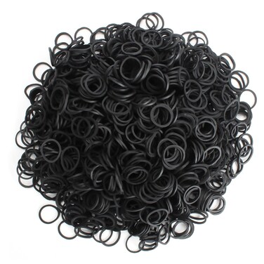 KUFUNG Elastic Hair Bands, 200 PCS Non-Slip Rubber Hair Ties for Girls, Soft Elastic Bands for Kid Hair Braids Hair