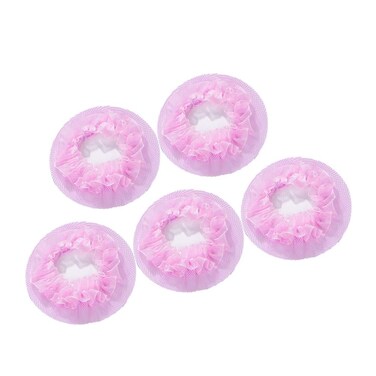 Lurrose Invisible Hair Net - 5pcs Elastic Hair Bun Cover Mesh Net for Ballet Dance &amp; Skating