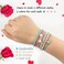 Juome 20Pcs Bracelet Hair Ties, 5 Styles Boho Hair Ties for Women/Girls Ponytail Holders, No Damage Rubber Band Hair Elastics for Thick Hair (4 Colors)
