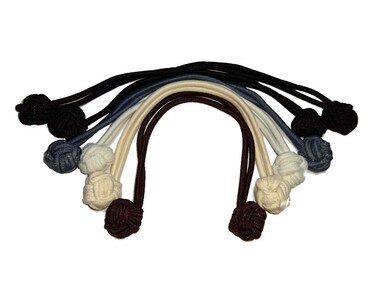 Jumbo Knotted Hair Tie Set of 6 // great for natural hair, dreadlocks and thick hair (Neutral Colors)
