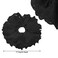 Large Hair Scrunchies Black Lace Scrunchies Elastic Hair Ties Ropes Hair Scrunchies,Ponytail Holder Hair Accessories for Ladies Girls, Thick Hair Bulk Scrunchies Accessories(Black)