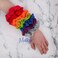 Set of 2 Large Solid Scrunchies (Neon Orange)
