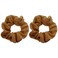 Large Solid Scrunchie - Set of 2 - Tan
