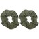 Large Solid Scrunchie - Set of 2 - Olive