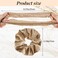 Large Scrunchies for Women 4Pcs Velvet Jumbo Scrunchies for Hair Soft Ponytail Holder Cute Colors Elastic Hair Bands Fashion Bulk Hair Ties for Teens Girls Thick Curly Thin Fine Hair