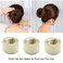 Hair Bun Maker for Kids and Girls, 3 PCS Mini Doughnut Shaper for Short and Thin Hair, Easy Ballet Bun Tool (Blonde)