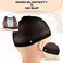 100 Pieces Wig Cap Elastic Medium Nylon Stocking Caps Stretchy Stocking Wig Caps Secure Your Hair, Lightweight, Breathable (Black)