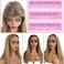 Ombre Blonde Wig with Dark Roots Human Hair 24 Inch 13x4 Lace Front Wig Human Hair Pre Plucked Ash Blonde Mixed Platinum Blonde Highlights Wig Long Straight Glueless
