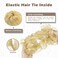 BARSDAR 100% Human Hair Bun Extension - Blonde Messy Bun Hairpieces for Women - Real Human Hair Natural Updo Chignons Daily