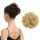 BARSDAR 100% Human Hair Bun Extension - Blonde Messy Bun Hairpieces for Women - Real Human Hair Natural Updo Chignons Daily