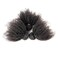Mongolian Afro Kinky Curly Bundles Human Hair 8 10 12Inch 4B 4C Afro Kinky Bulk Human Hair Unprocessed Virgin Hair Bundles for Women Natural Black (1B, 8 10 12)