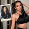 FAVE V-Shaped Clip in Extensions Synthetic Hair Extension Wavy Hair Extensions Brown Black Hair Extensions One Piece Extensions with 5 Secure Clips Vigorous Clip in Hair Extension for Women
