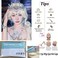 Free Part Wig 60# White Ice Blonde Lace Front Wigs for Drag Queen Body Wave Soft Long Hair Female Cosplay Wedding Hair Pastel Platinum Blonde Wig 24 Inches