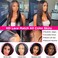 Subella HD Lace Front Wigs Human Hair Pre Plucked 220% Density 13x5 Straight HD Lace Frontal Wig with Baby Hair 12A Transparent Lace Wigs for Black Women (20inch)
